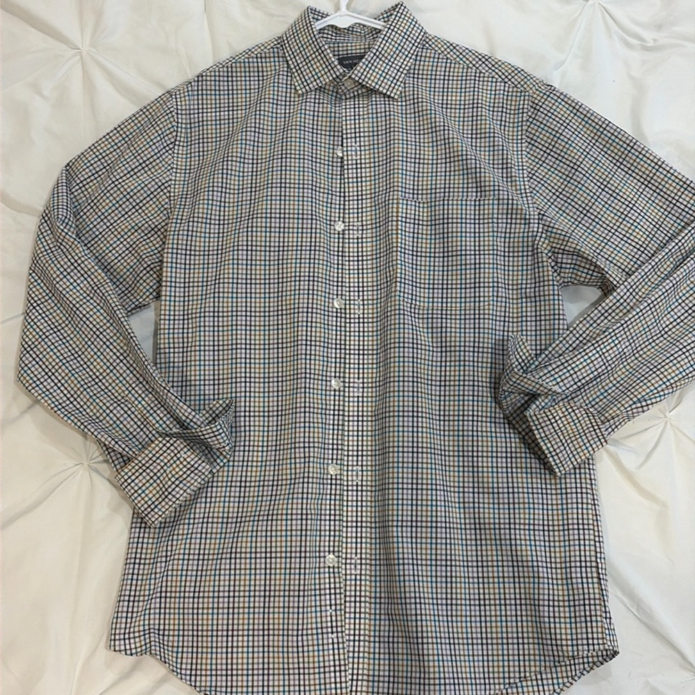 Van Heisen plaid dress shirt